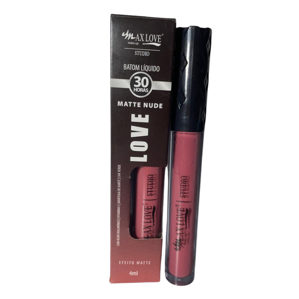 Batom Líquido Max Love 30 Horas – Efeito Matte e Longa Duração