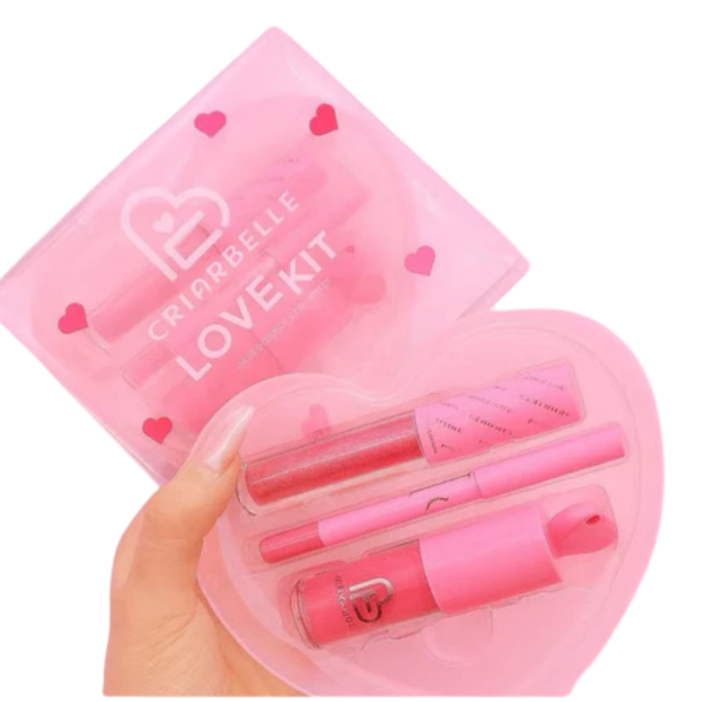 Love Kit Criarbelle - Gloss Labial + 2 Lápis labial